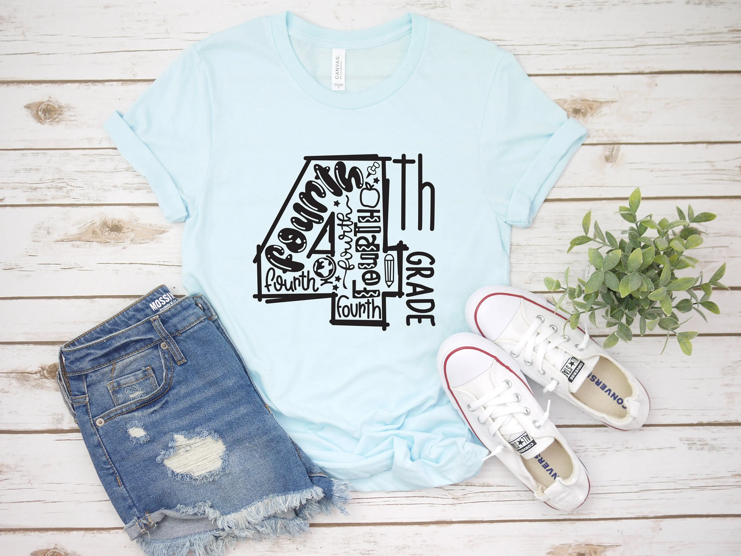 4th Grade Teacher Shirt - Fourth Grade Teacher T Shirt - Teacher Back to School Shirts - Grade Level Shirts  - Grade Four Team