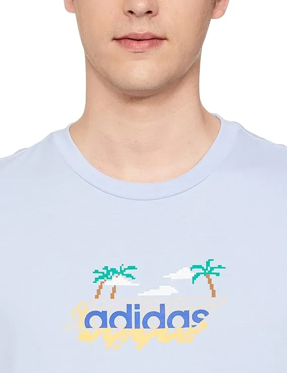Adidas Linear Beach-Bit Short Sleeve Graphic Tee 01