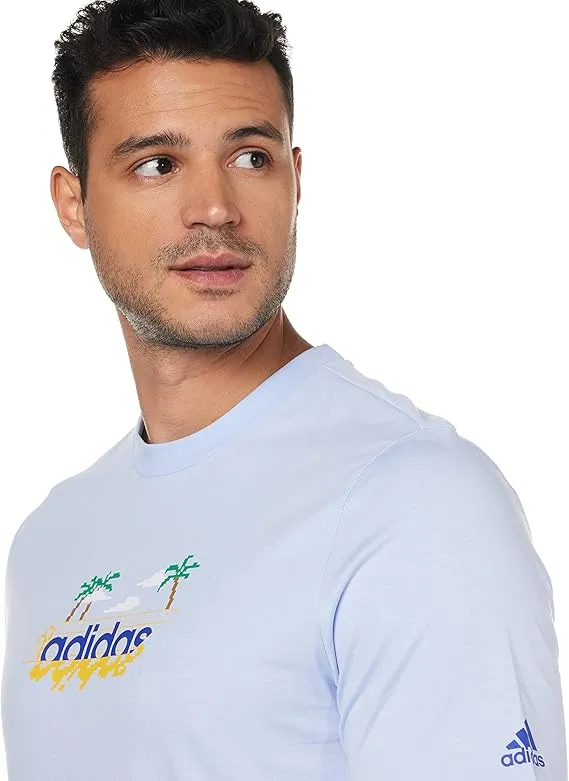 Adidas Linear Beach-Bit Short Sleeve Graphic Tee 01