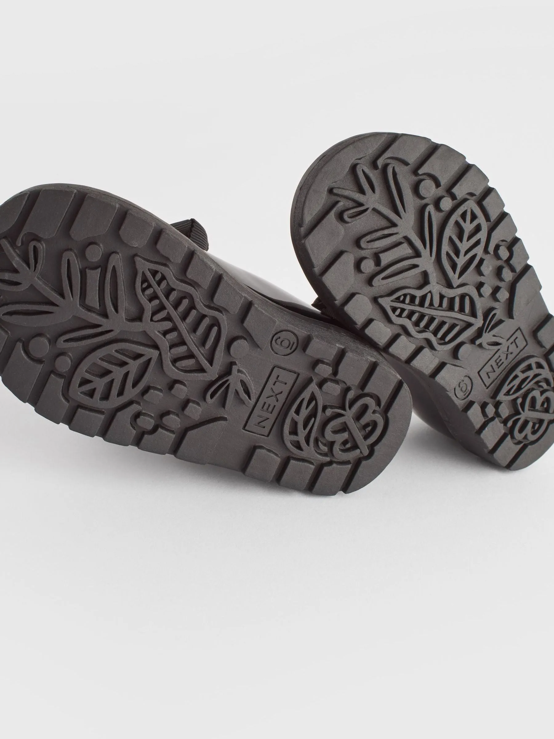 Black Wide Fit (G) Chunky Bow Mary Jane School Shoes