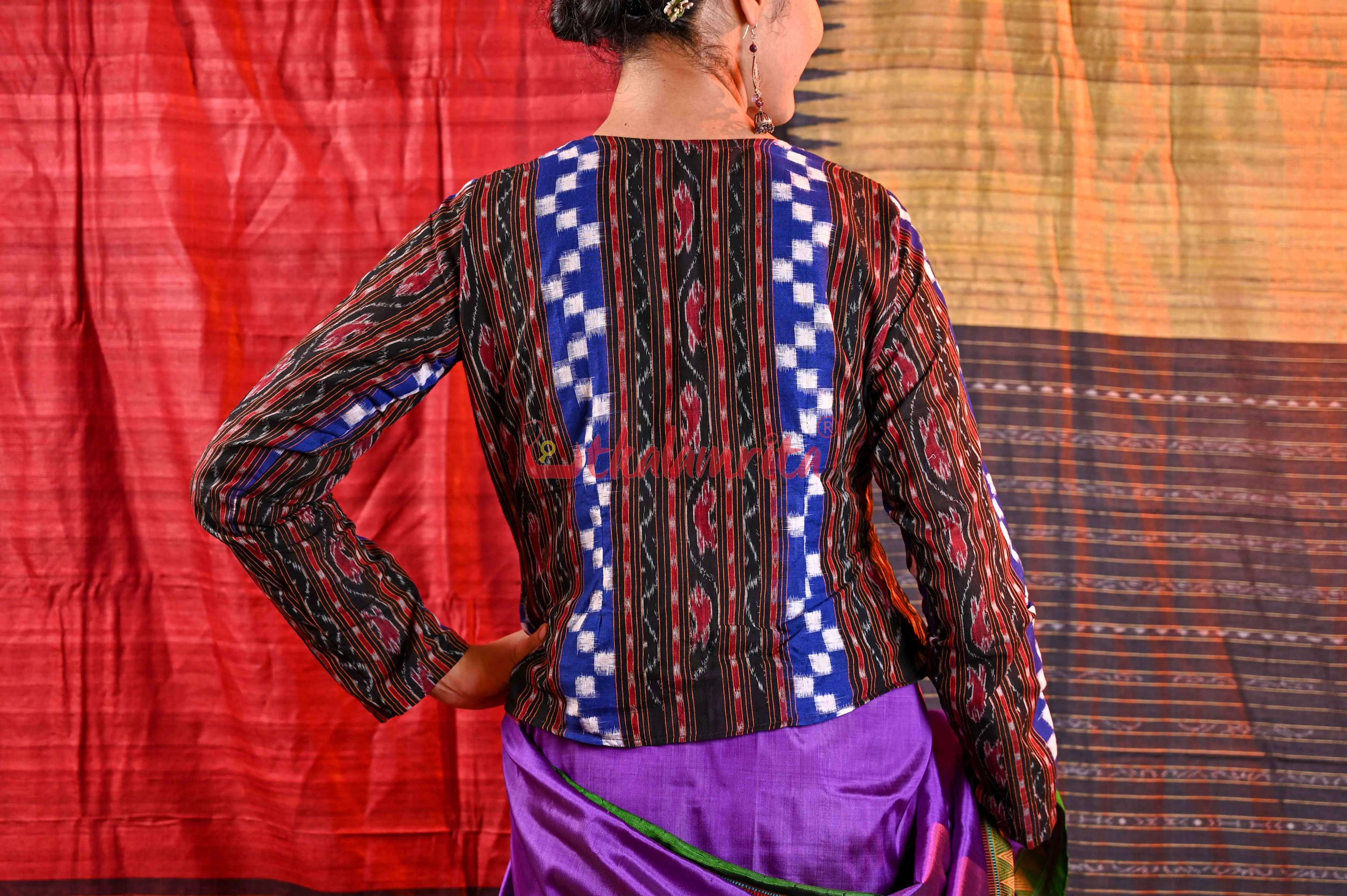 Blue Madhupuri Jacket (Blouse)