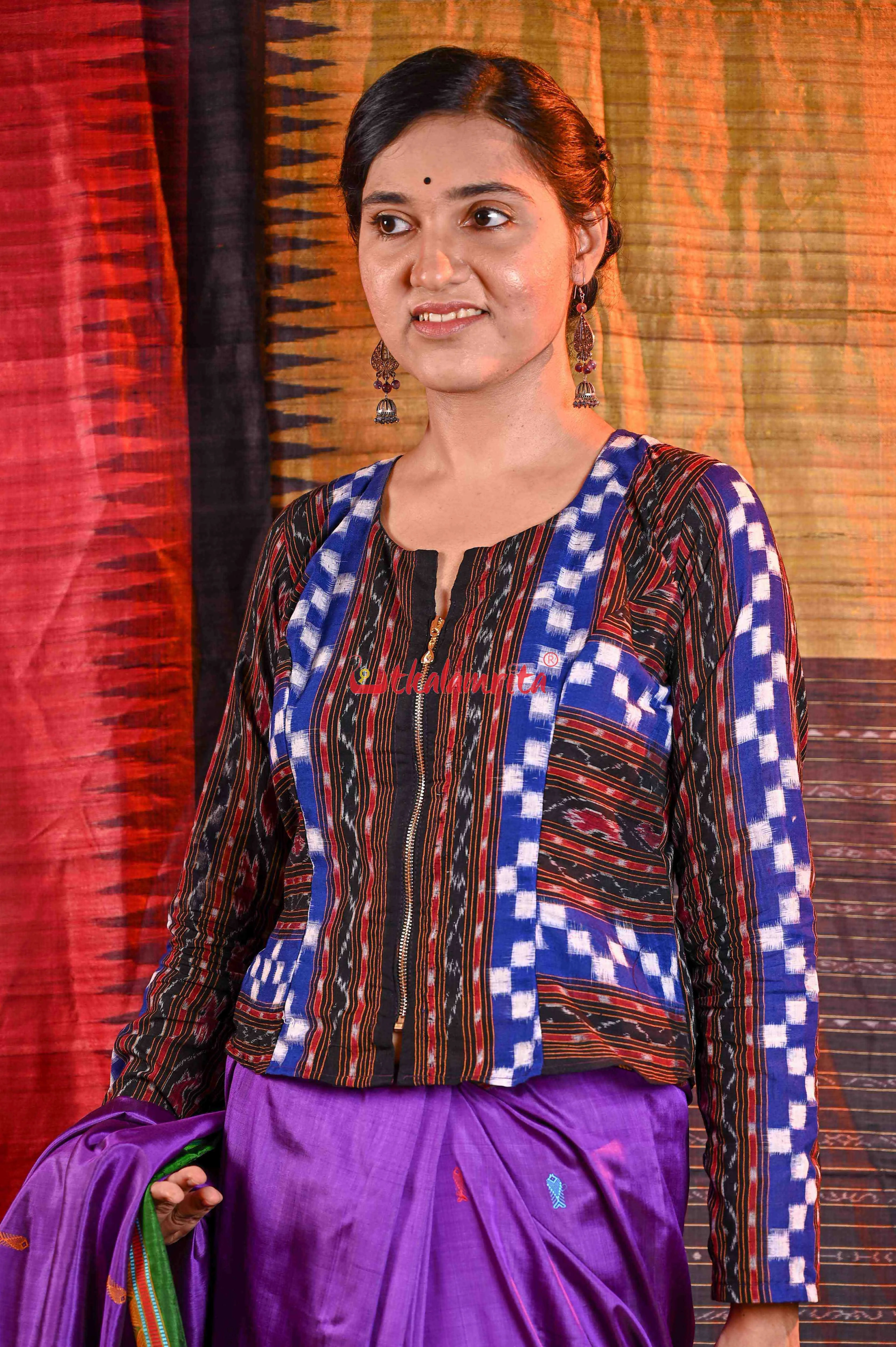 Blue Madhupuri Jacket (Blouse)