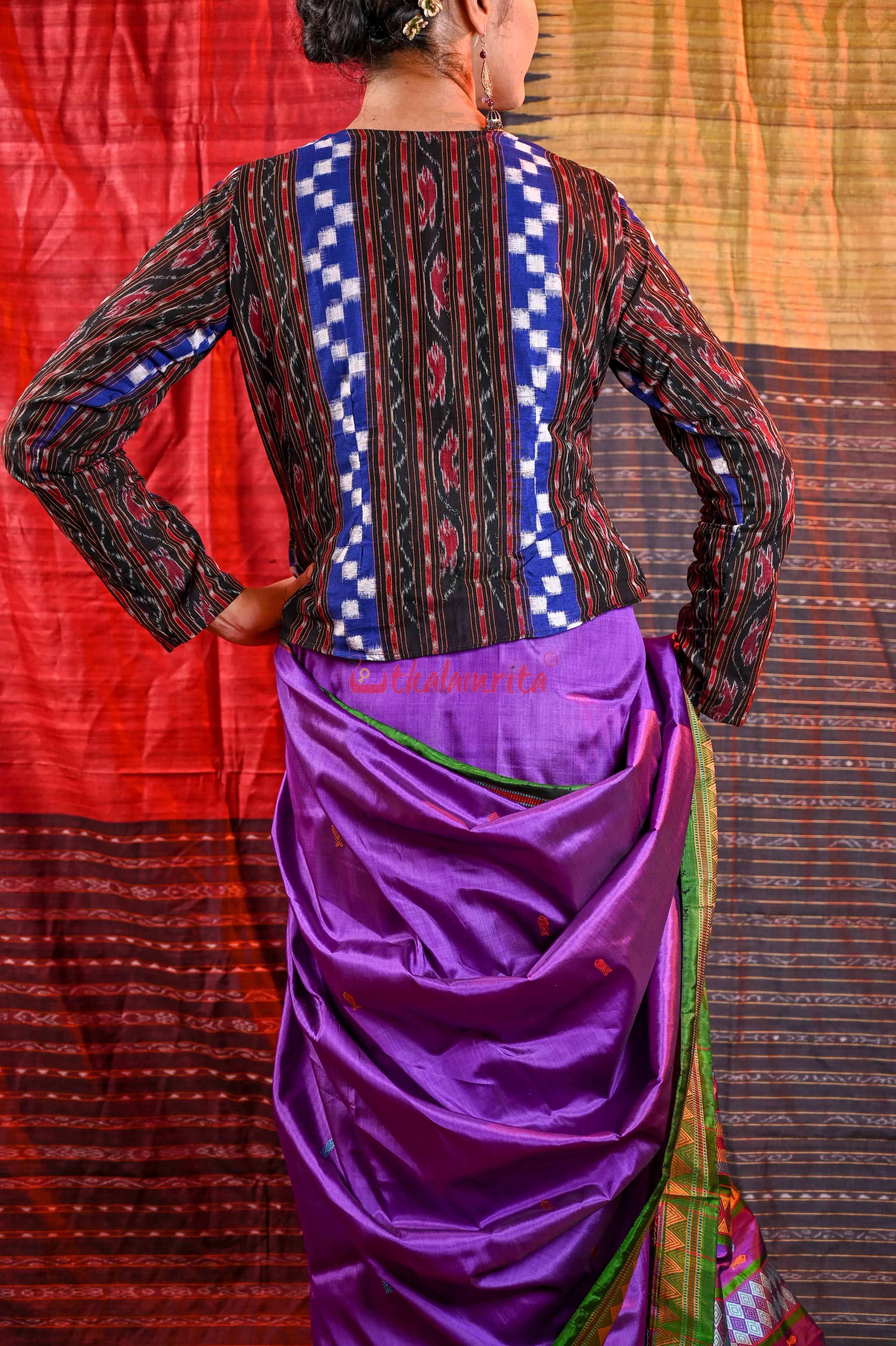 Blue Madhupuri Jacket (Blouse)