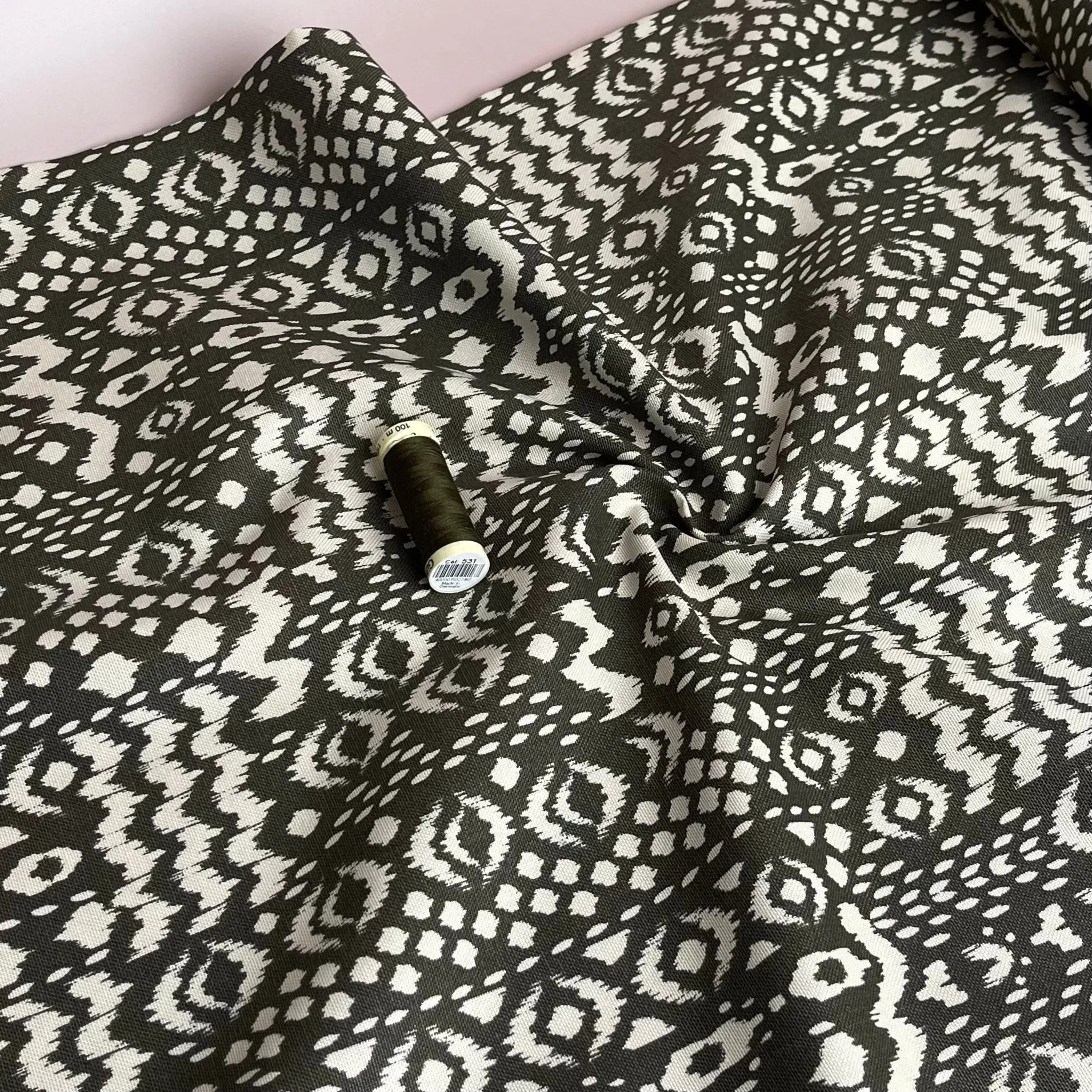 Bohemian in Olive Green Cotton Canvas