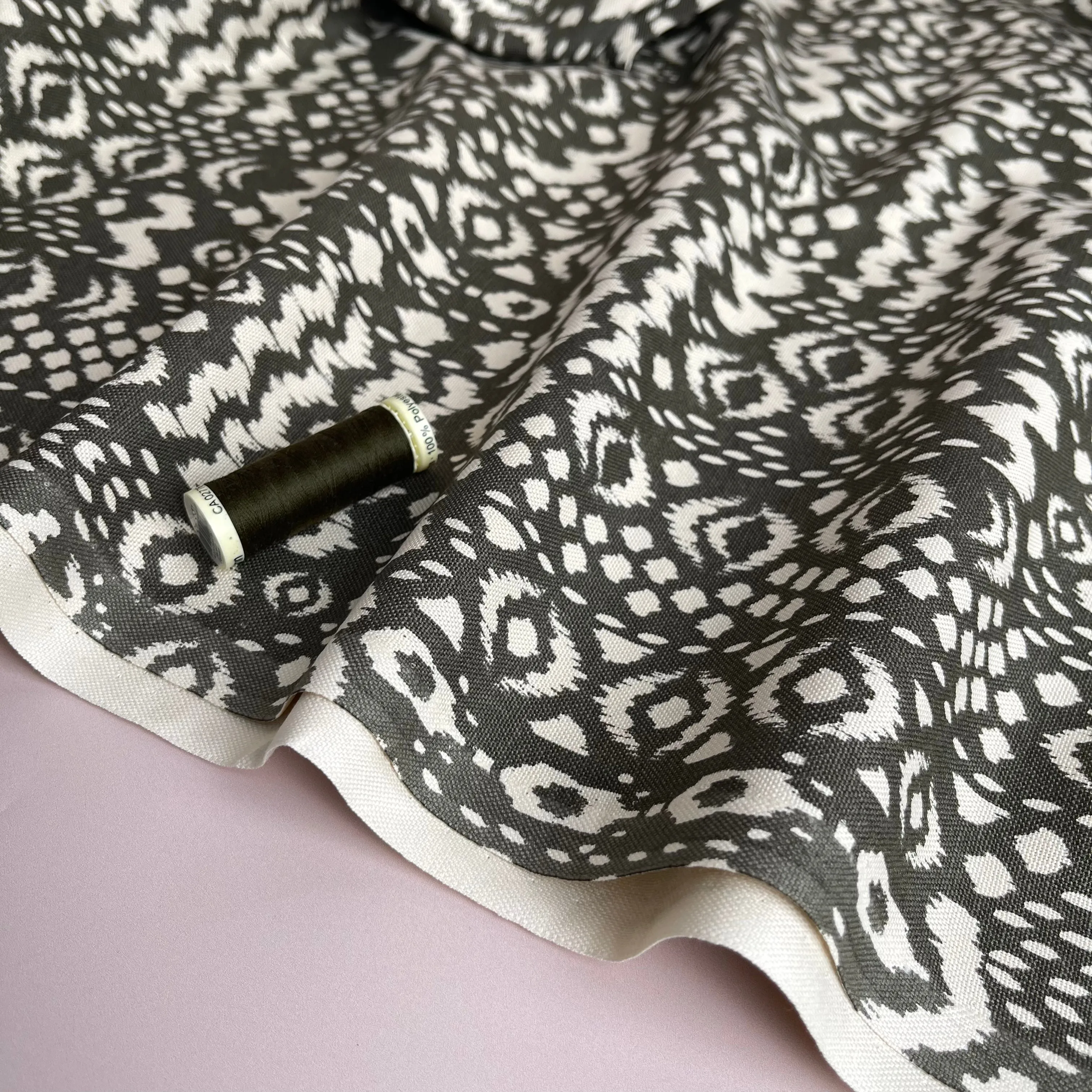 Bohemian in Olive Green Cotton Canvas