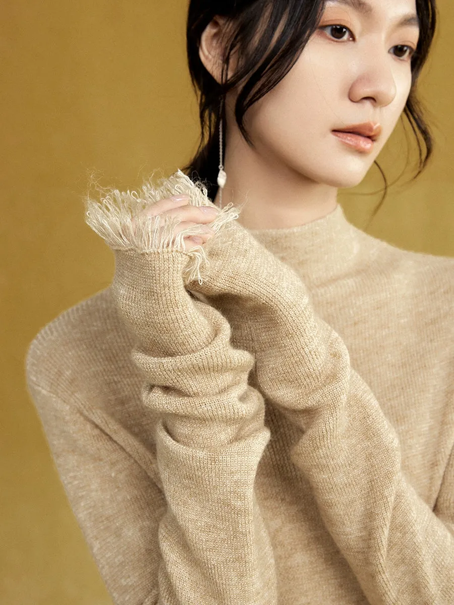 Bottle-neck Delicate Warm Layer Sweater