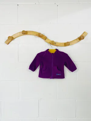 Bright Violet Fleece Zip, 3 months