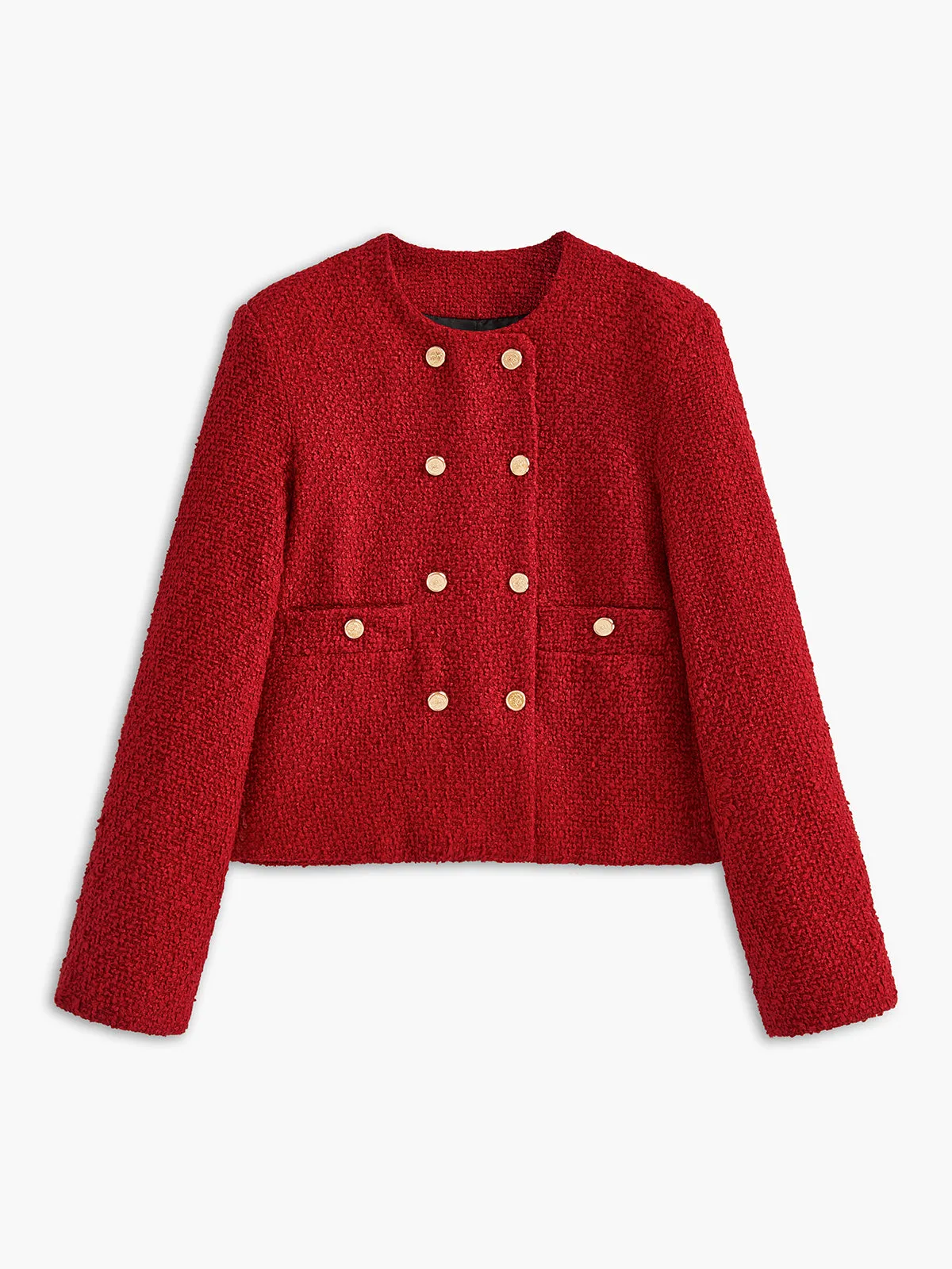 Chicmy-Autumn Jackets Outwear Elegant Button Tweed Jacket