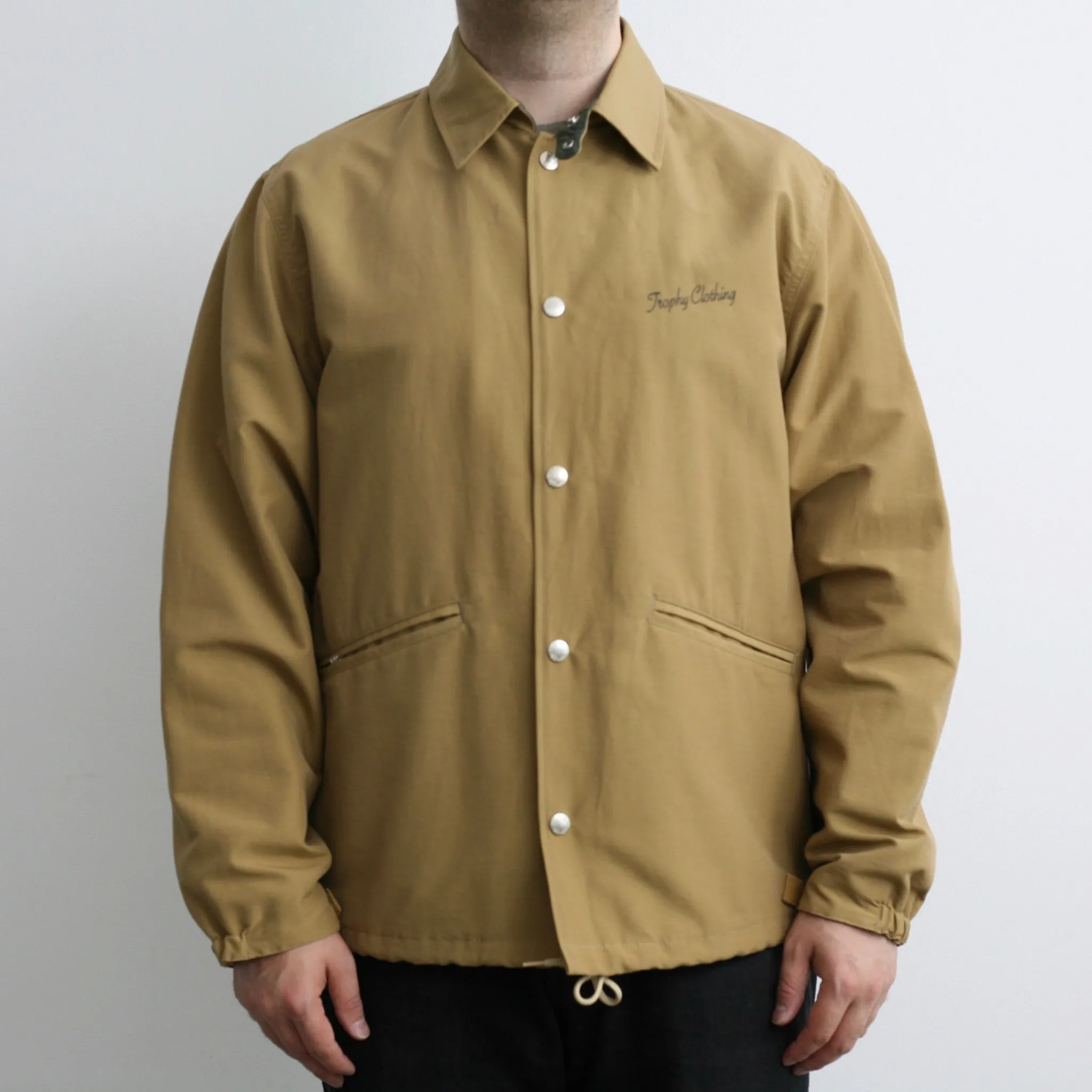Classic Logo Warm Up Jacket in Beige