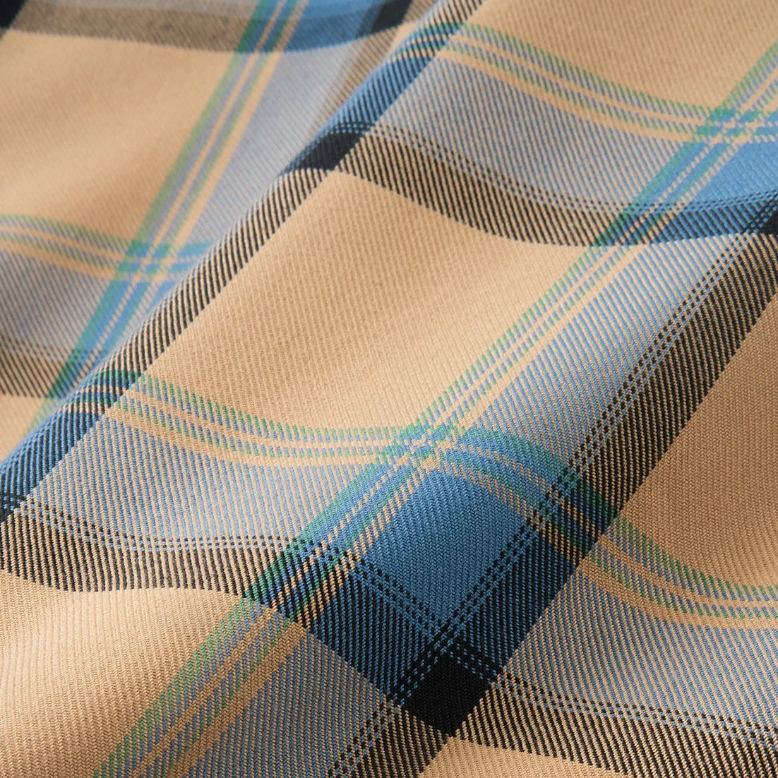 College Days II Short Sleeve Flannel - Brown Blue