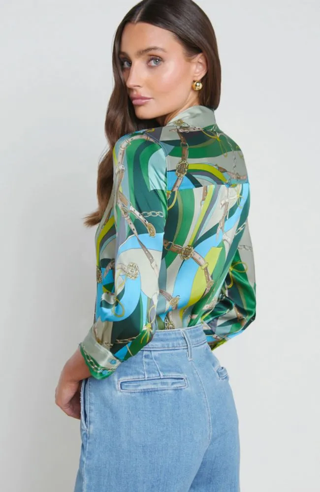 Dani Blouse in Sea Green