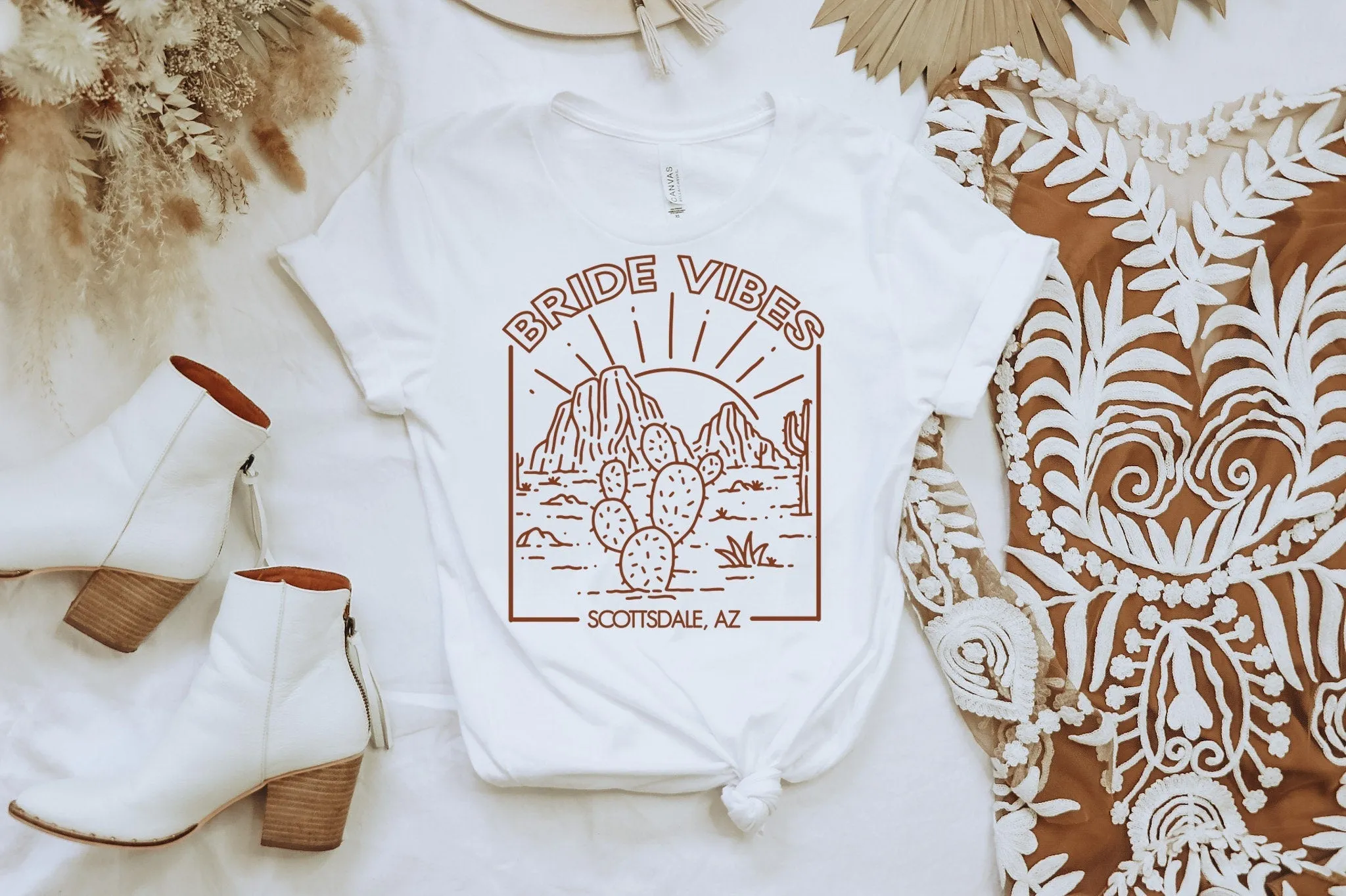 Desert Vibes Bachelorette Party Shirts Scottsdale Arizona
