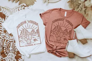 Desert Vibes Bachelorette Party Shirts Scottsdale Arizona