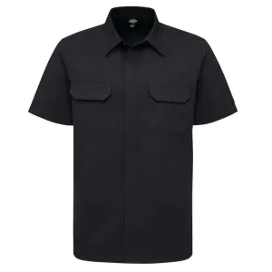 Dickies Men's LS94 Tactical Button-Up Shirt - Mesh Ventilation, FLEX Panels, Ripstop Fabric, Hidden Snap Front, Secure Pockets, Durable Workwear | Sizes S-5XL