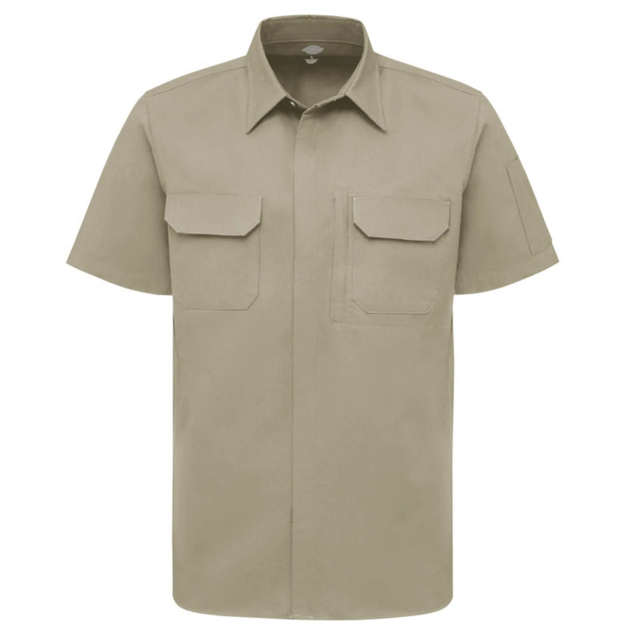 Dickies Men's LS94 Tactical Button-Up Shirt - Mesh Ventilation, FLEX Panels, Ripstop Fabric, Hidden Snap Front, Secure Pockets, Durable Workwear | Sizes S-5XL