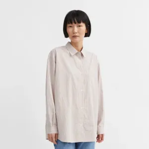 Edgar Shirt | Warm Beige & White Stripe