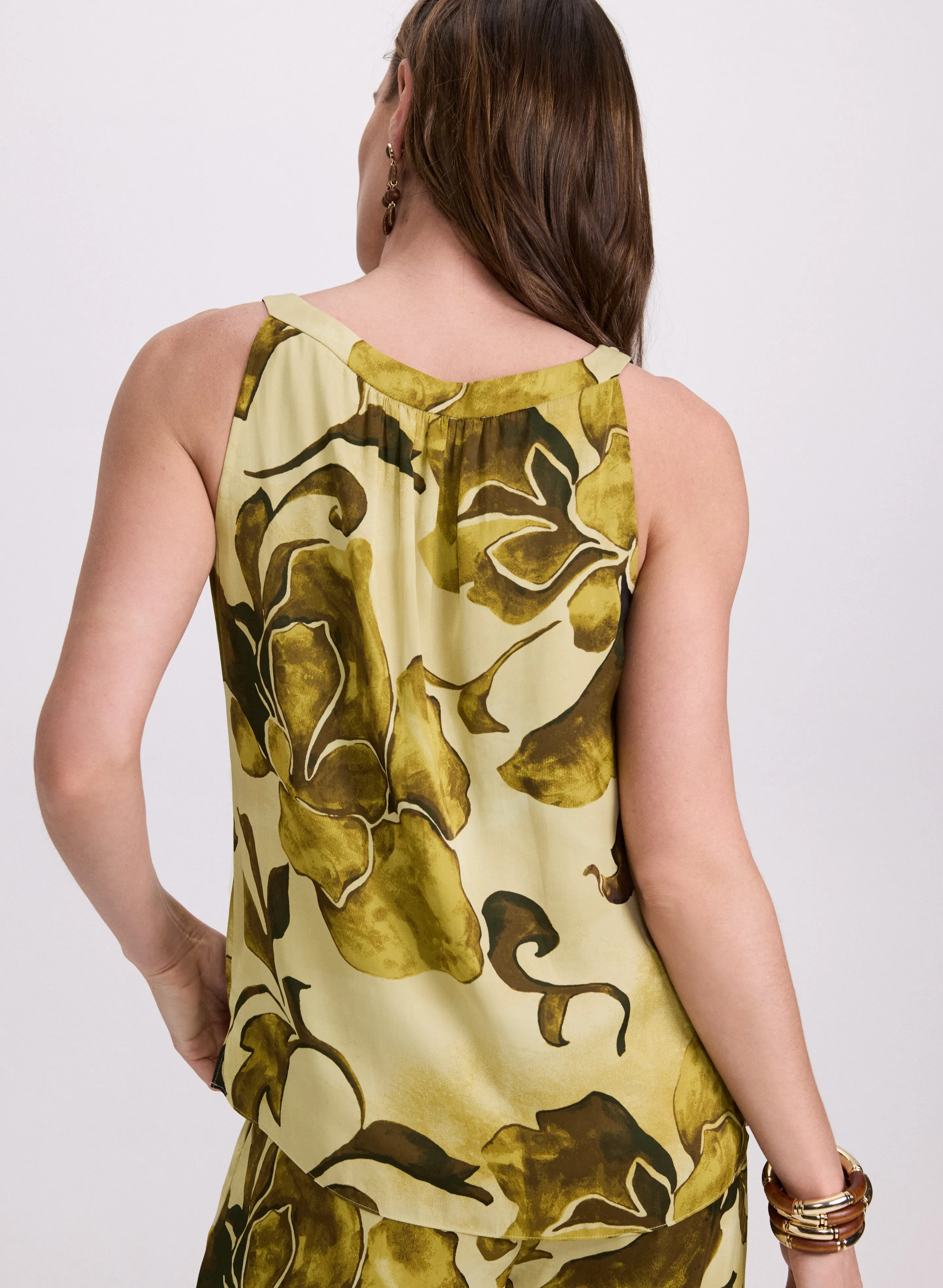 Floral Sleeveless Blouse