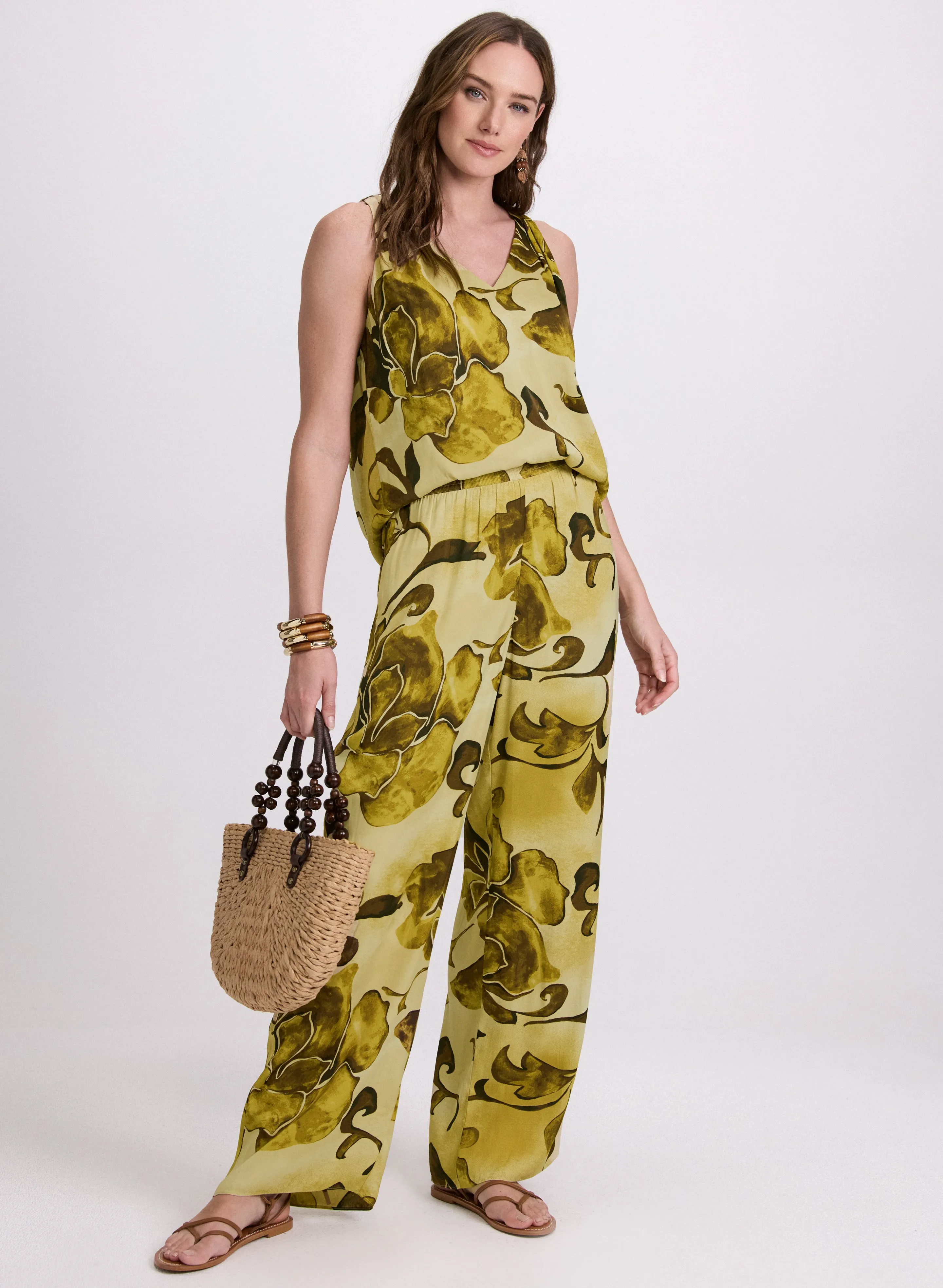 Floral Sleeveless Blouse