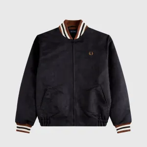 Fred Perry MIE Suedette Bomber - Black