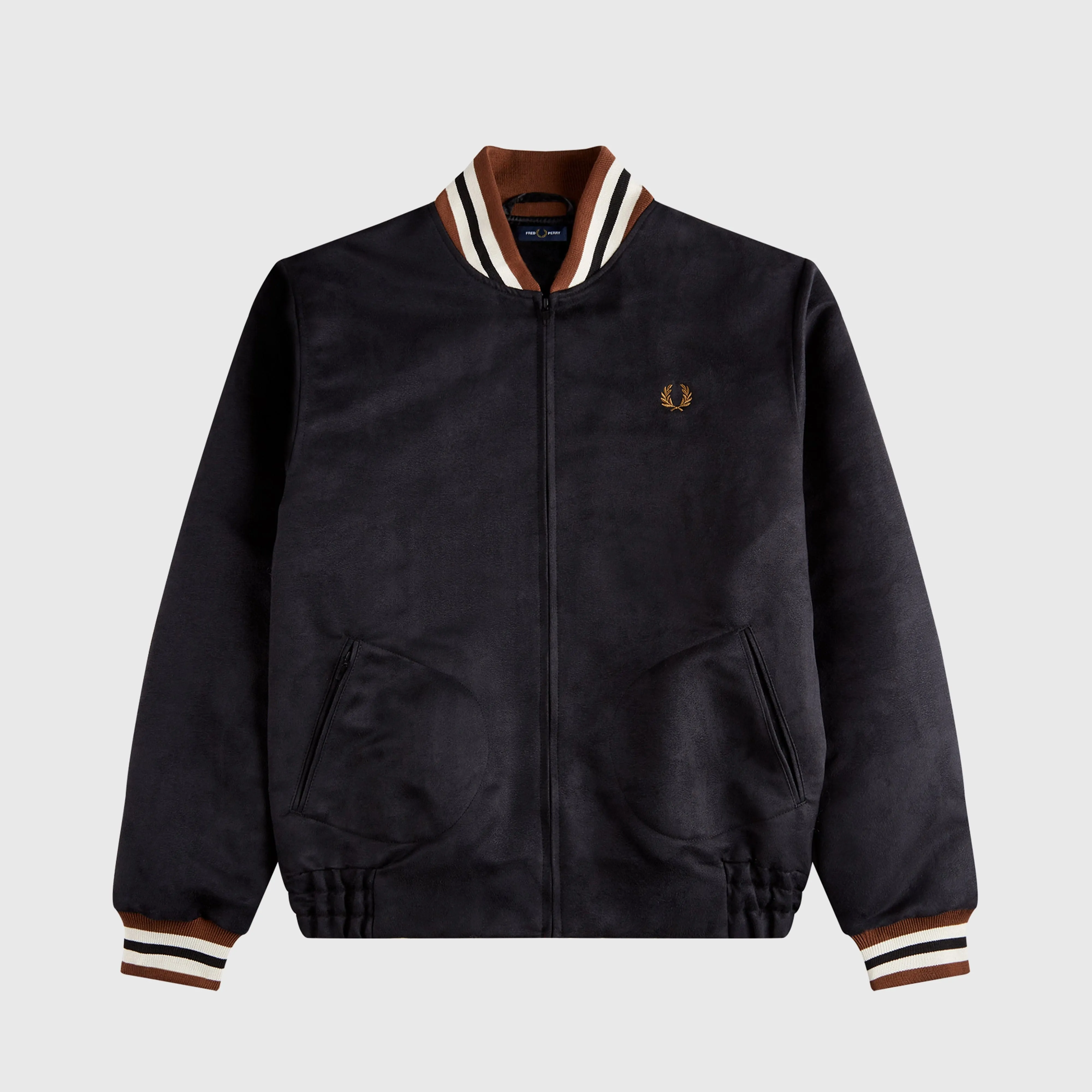 Fred Perry MIE Suedette Bomber - Black