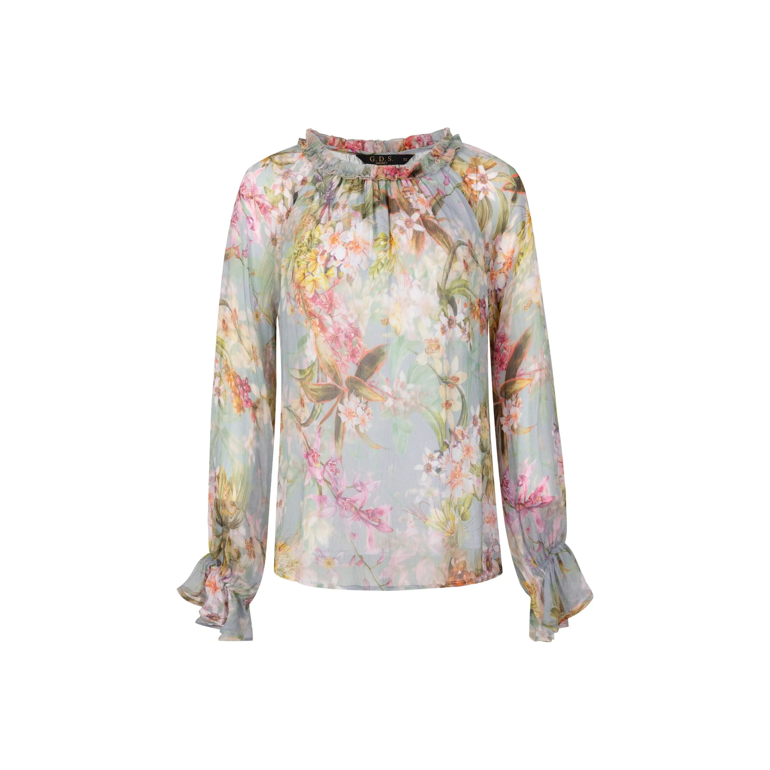 GDS - Brigette Silk Blouse - Aqua