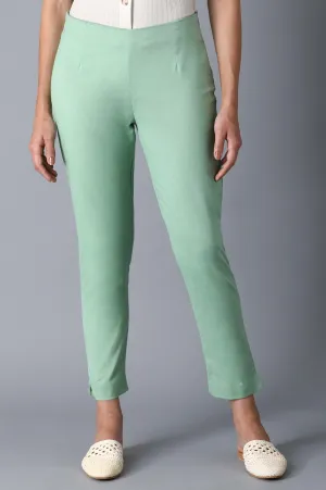 Green Classic Slim Pants