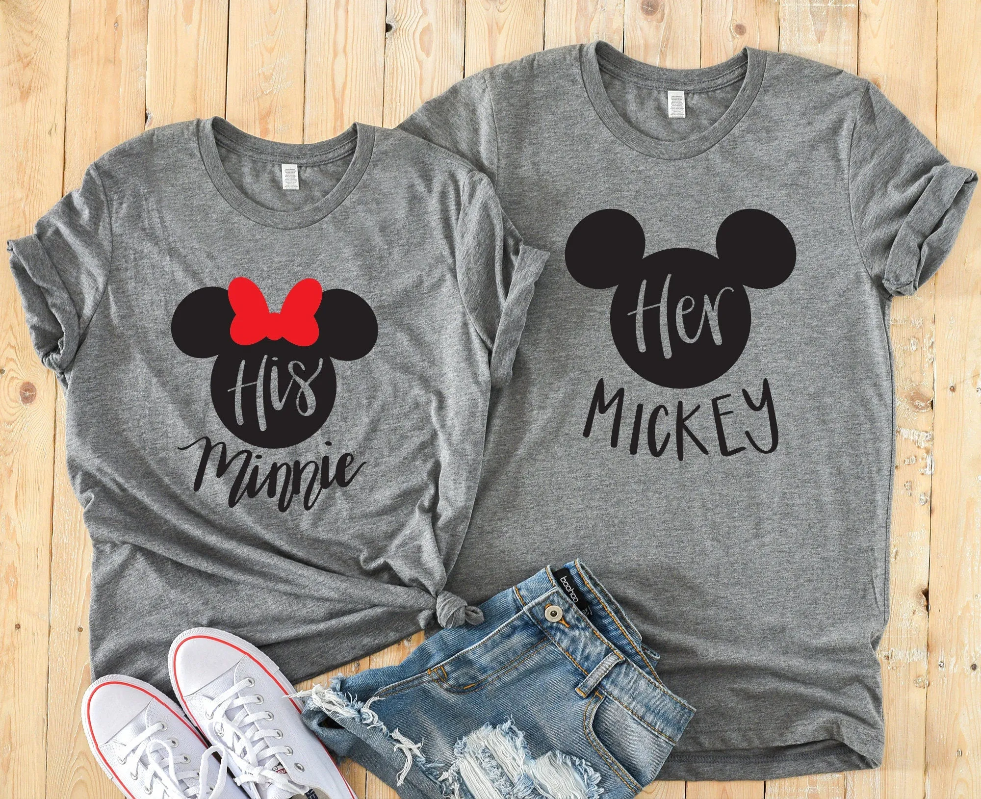 His Minnie & Her Mickey Shirts - Disney Couples Shirt - Cute Disney Matching Shirts - Minnie Mickey Couple Shirt
