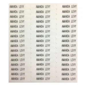 Iron-On Clothing Labels