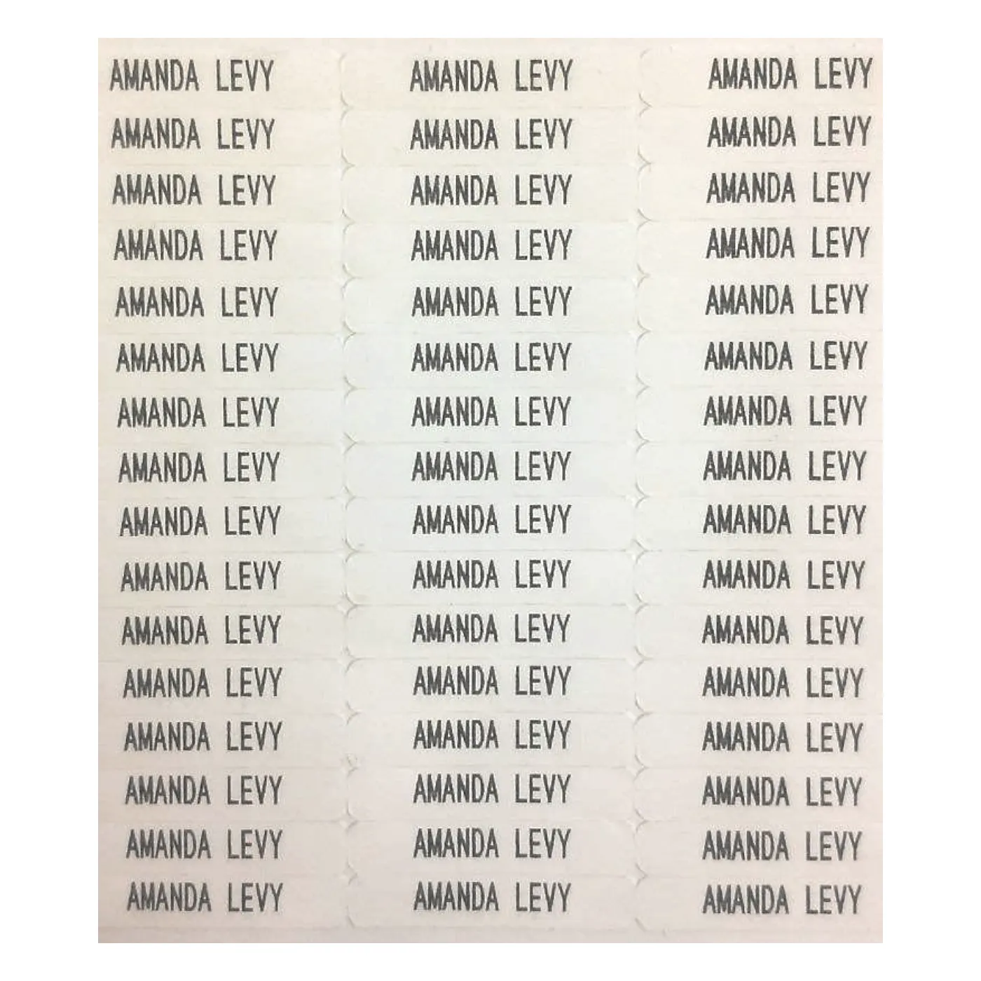Iron-On Clothing Labels