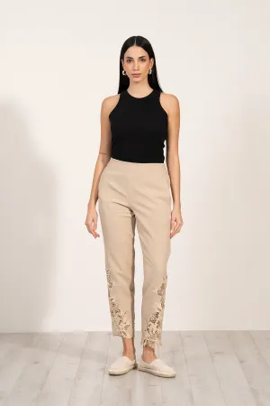 Lace Pants-52 Beige