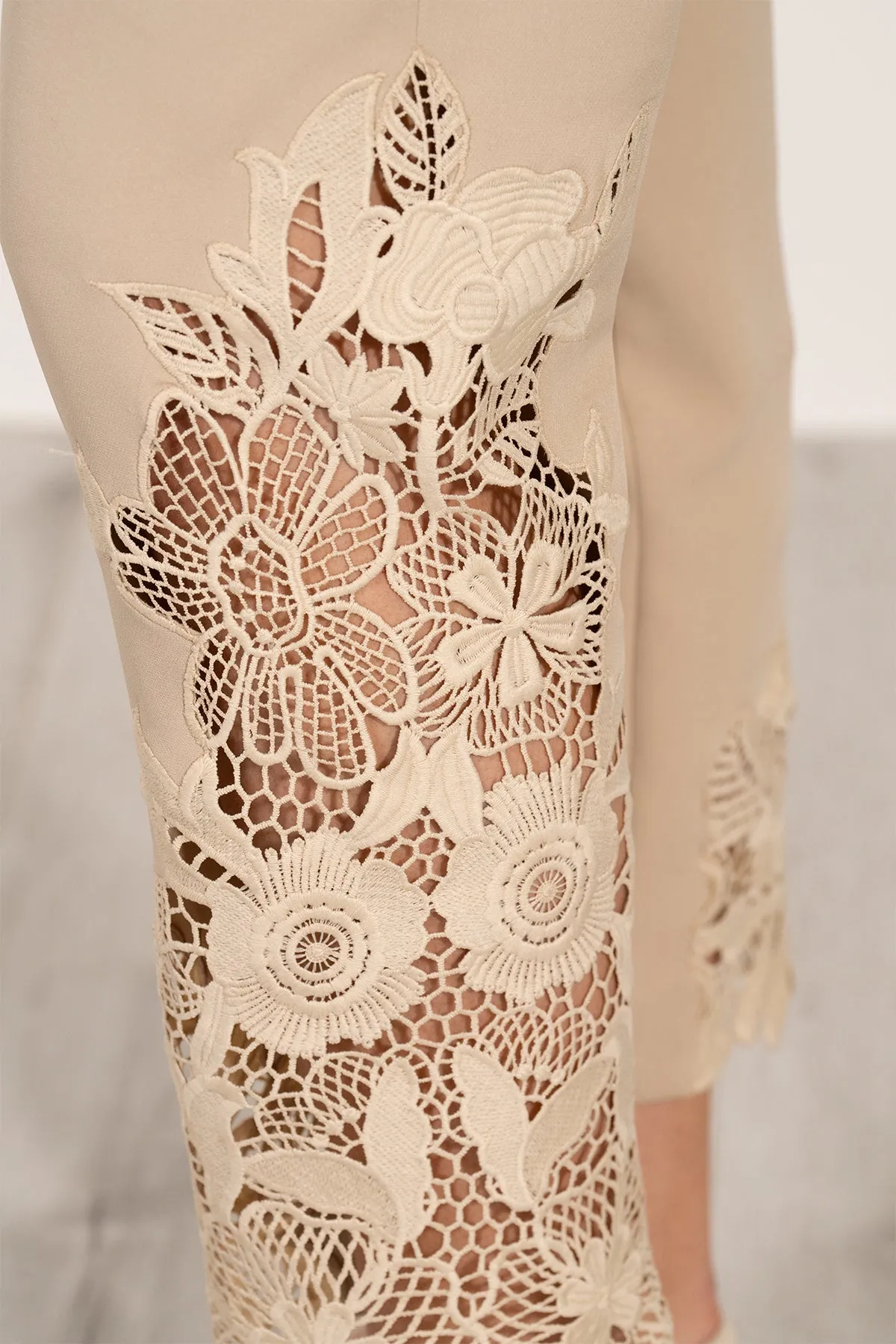 Lace Pants-52 Beige