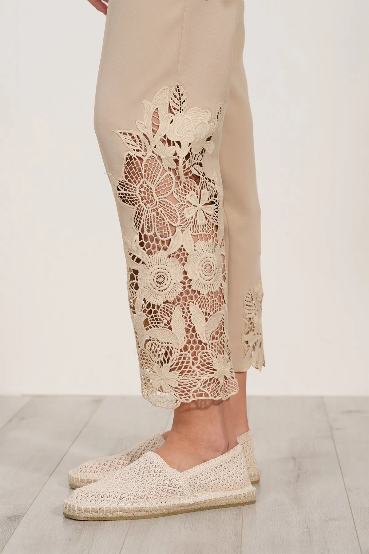 Lace Pants-52 Beige