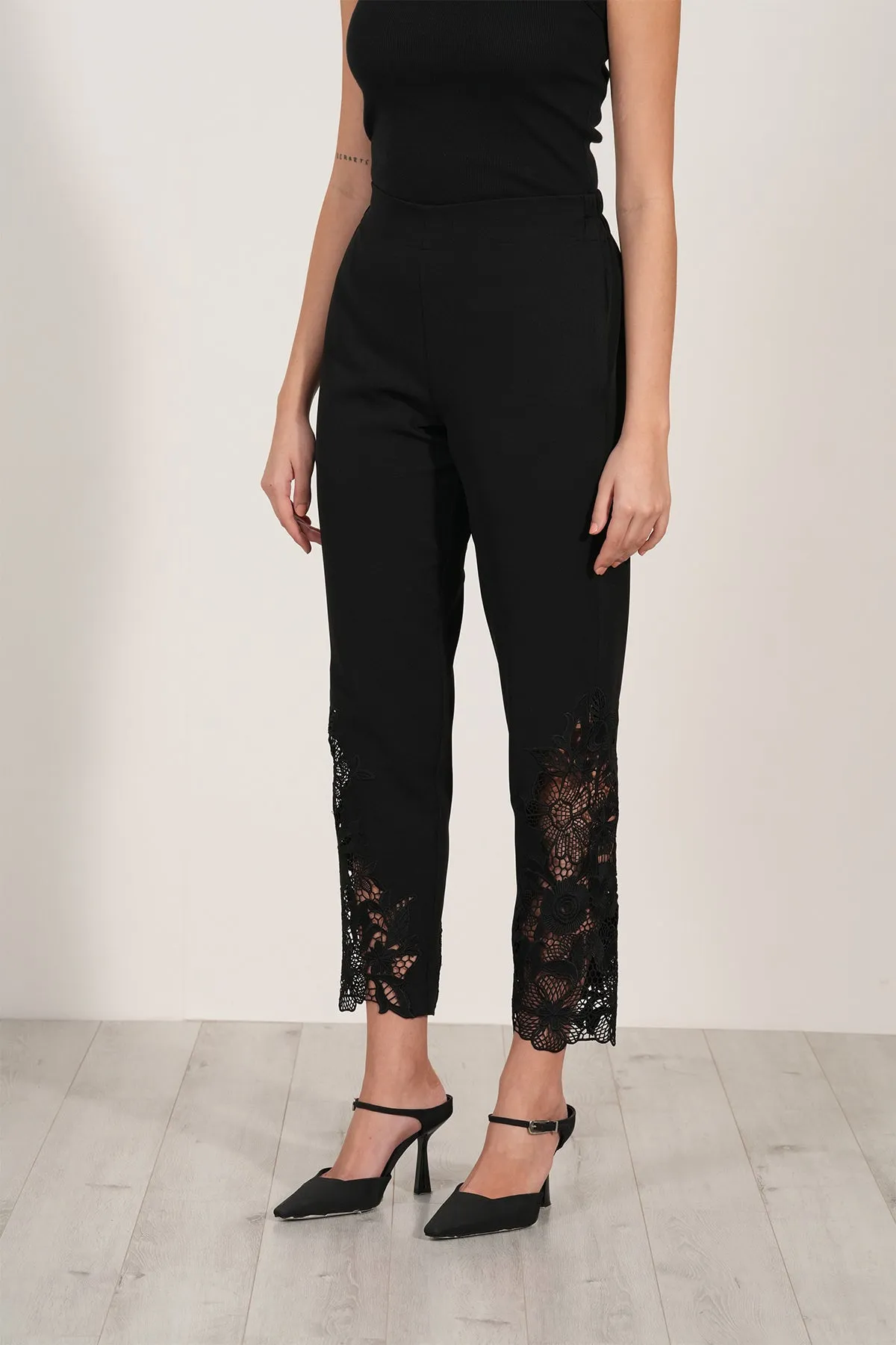 Lace Pants-52 Black
