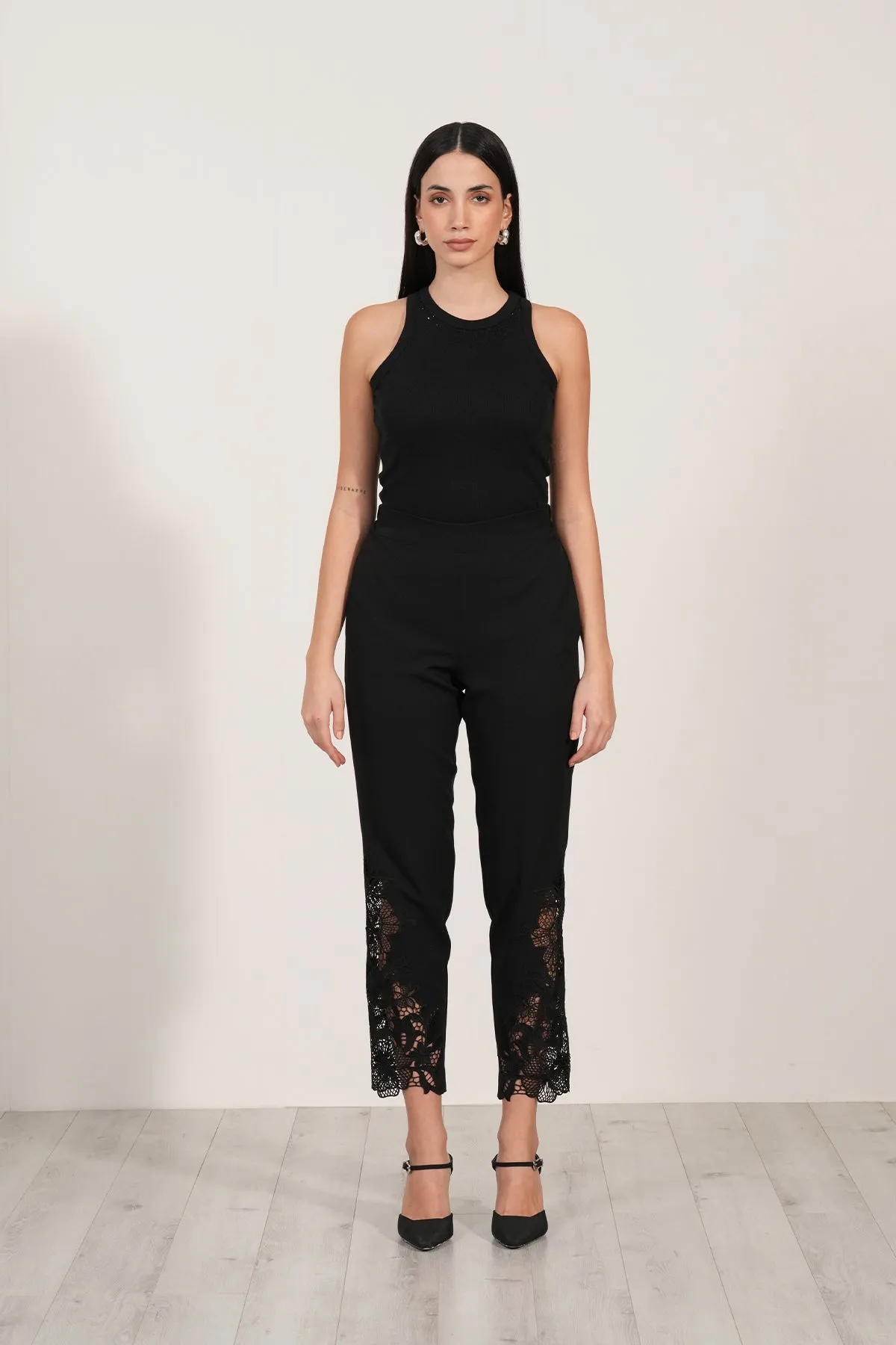 Lace Pants-52 Black