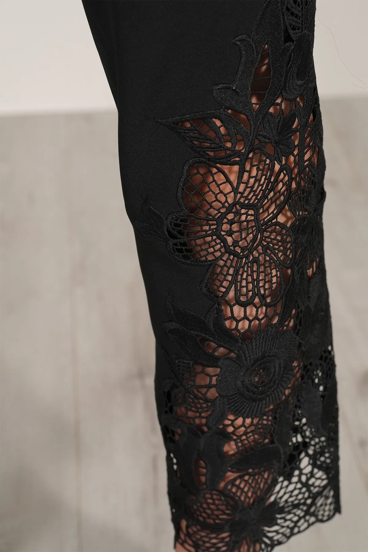 Lace Pants-52 Black