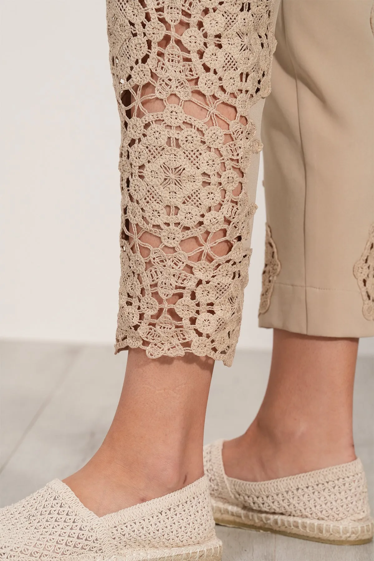 Lace Pants-53 Beige