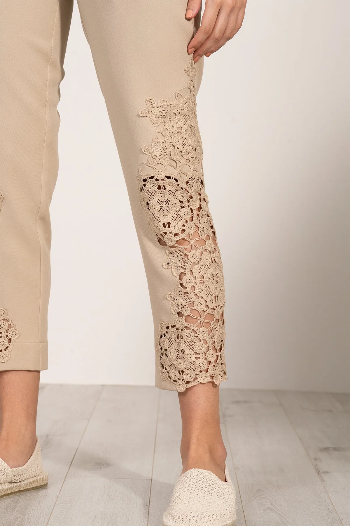 Lace Pants-53 Beige