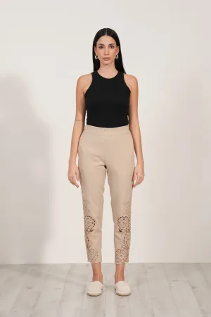 Lace Pants-53 Beige