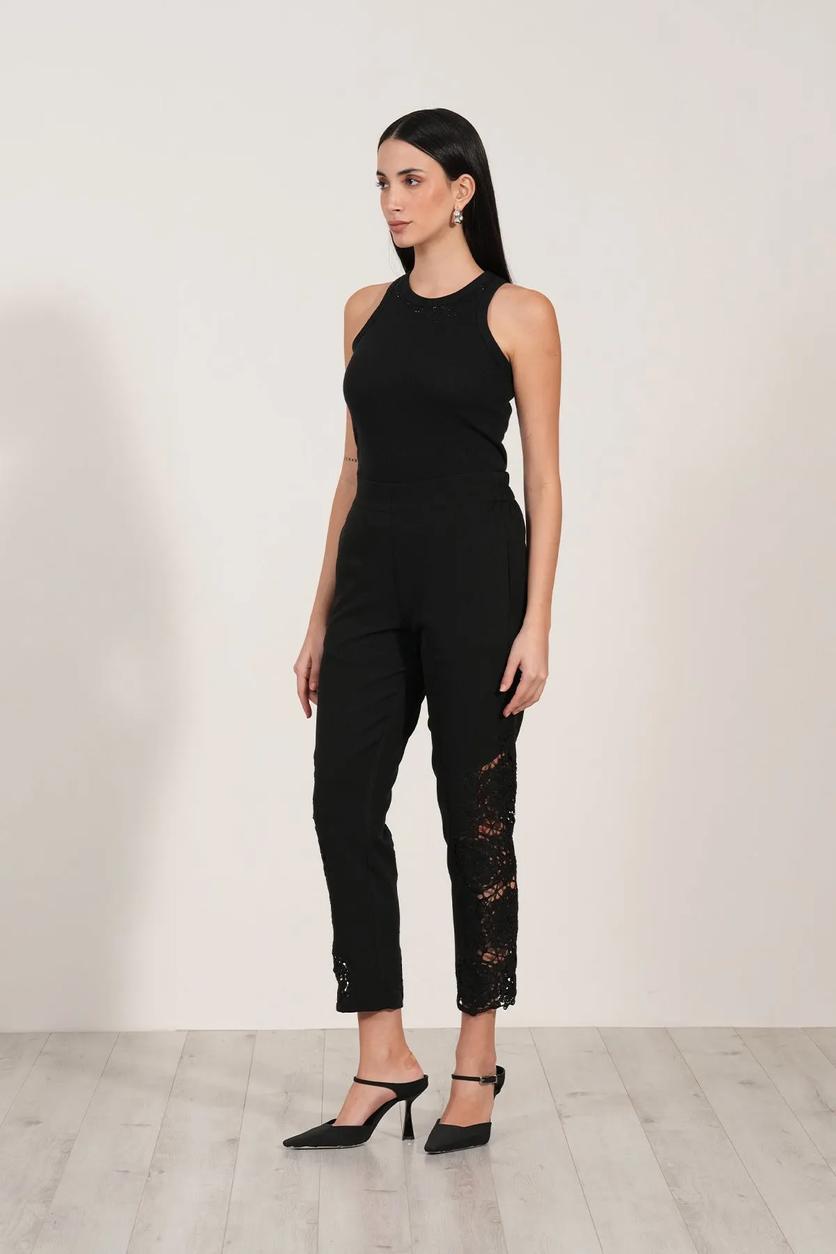 Lace Pants-53 Black
