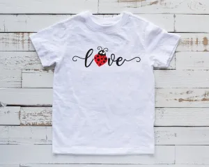Lady Bug Love T Shirt - My First Valentine's Day T Shirt - Love T Shirt - Heart Breaker - Infant Toddler Boy or Girl