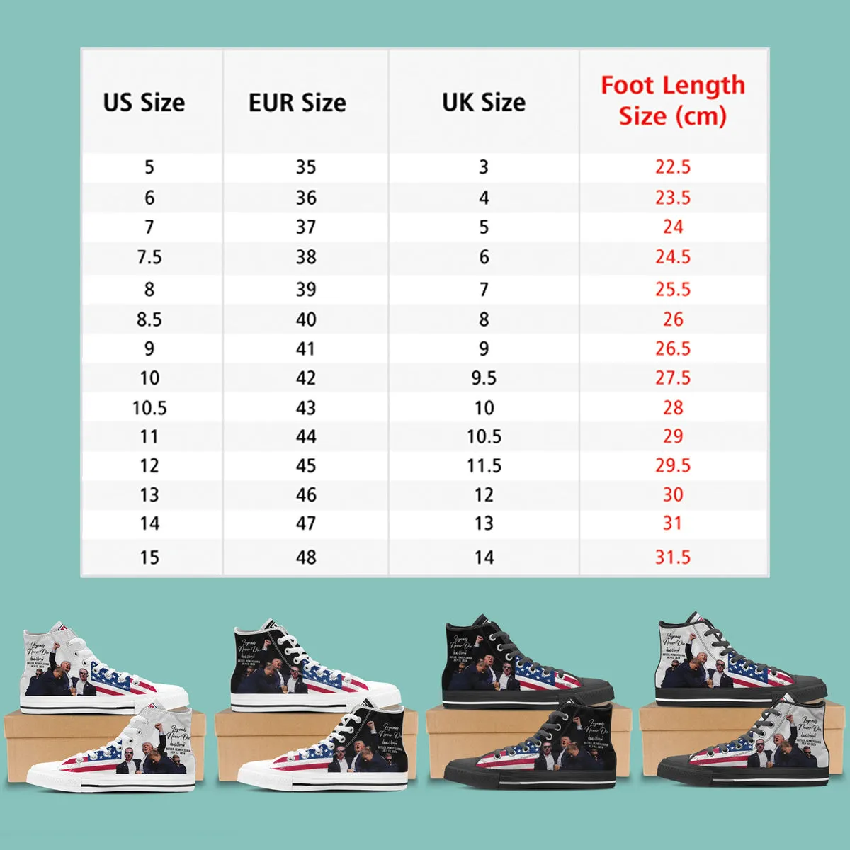 Legends Never Die, Trump2024 Unisex Shoes, Trump 2024 Canvas Shoes