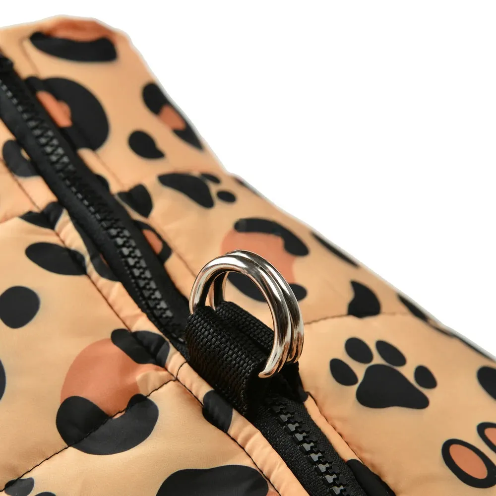Leopard Luxe™ Winter Puppy Jacket - Fashionable Waterproof Coat