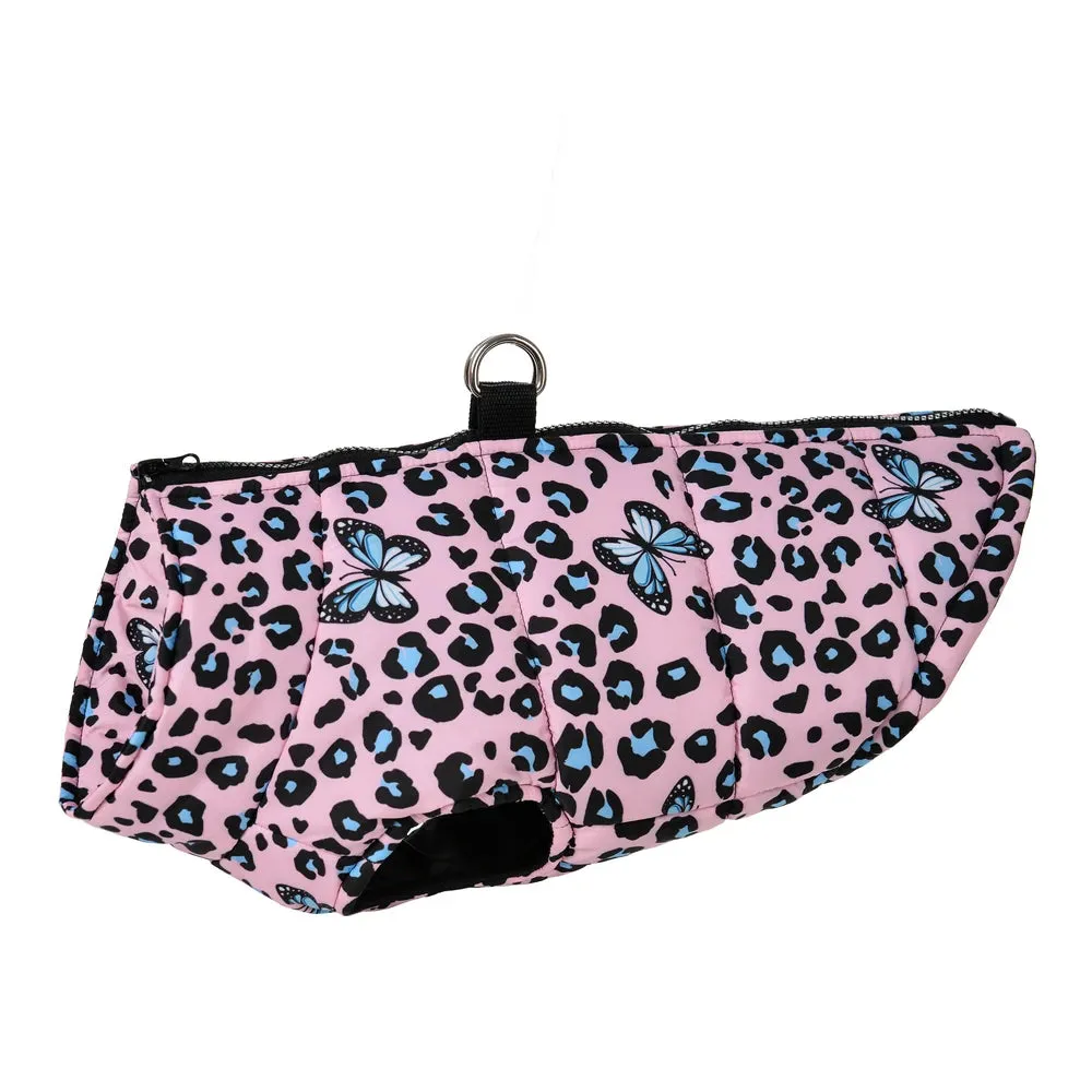 Leopard Luxe™ Winter Puppy Jacket - Fashionable Waterproof Coat