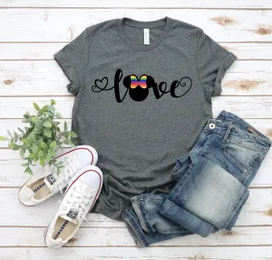 LGBT Gay Pride Minnie Mouse t shirt - Disney Trip Matching Shirts - Minnie Rainbow