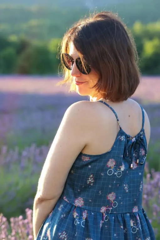 Lise Tailor-Bicyclette Marine - Poplin