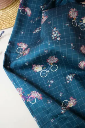Lise Tailor-Bicyclette Marine - Poplin