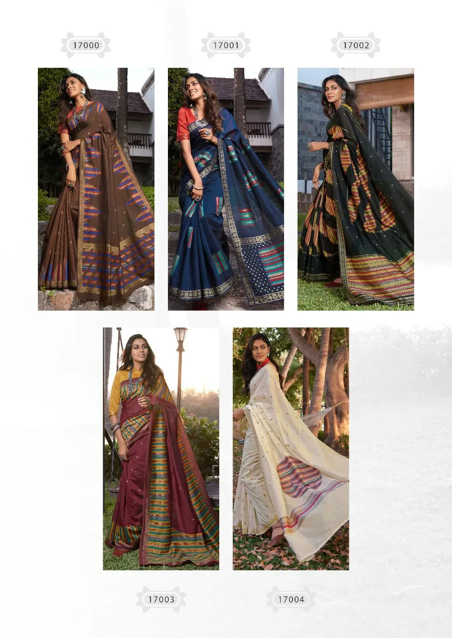 Lt Fashion Presents Khanak Cotton Silk Casual Wear Sarees Collection