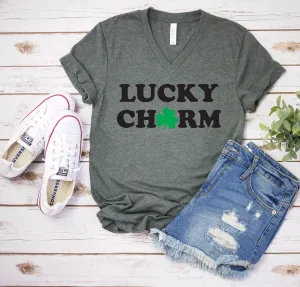 Lucky Charm T Shirt - St. Patrick's Day Shirt - Lucky Statement Shirt - Lucky Tee - Adult Lucky T shirt