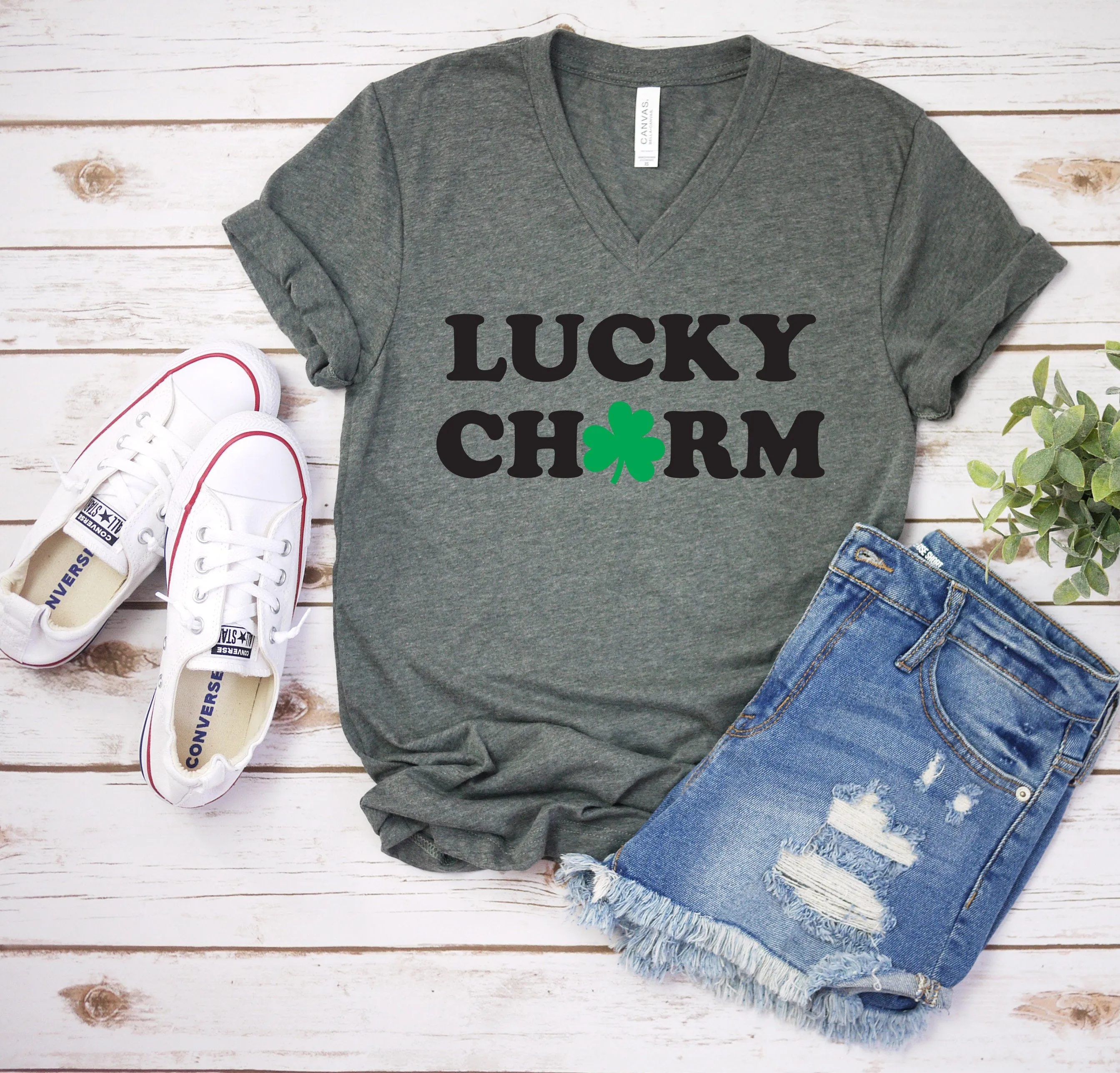 Lucky Charm T Shirt - St. Patrick's Day Shirt - Lucky Statement Shirt - Lucky Tee - Adult Lucky T shirt