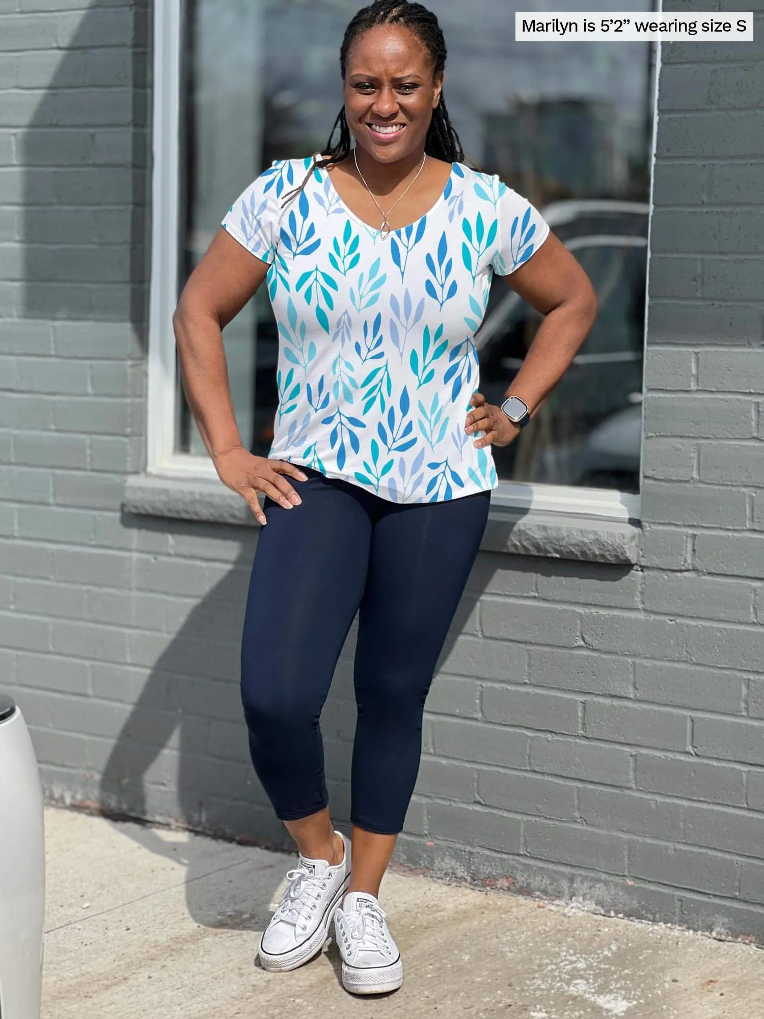 Lucy mid-rise capri legging
